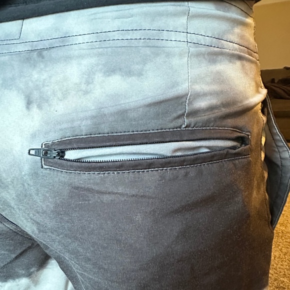 American Eagle Outfitters Men's Small Drawstring Swim Trunks Black Grey Red - Picture 10 of 10